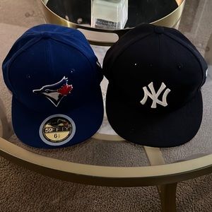Authentic New Era Kids NY Yankees and Toronto Blue Jays Hats